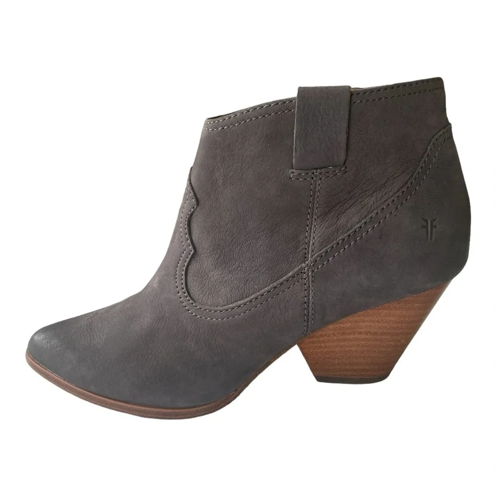 FRYE REINA WESTERN GREY BOOTIE SIZE 8.5